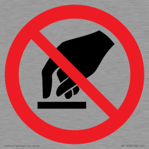 P010 Prohibition: Do not touch